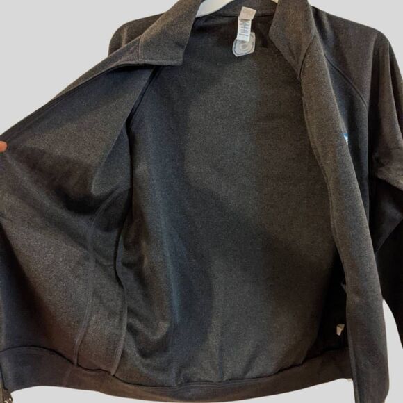 Alo Yoga x Skype Jacket Size Small Unisex Charcoal Gray Full Zip Rare Collab - Picture 9 of 12